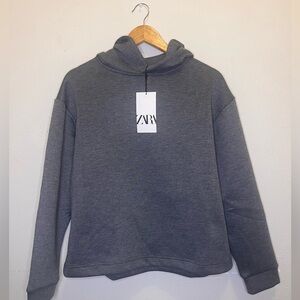 NWT SEND OFFERS GREY ZARA HOODIE